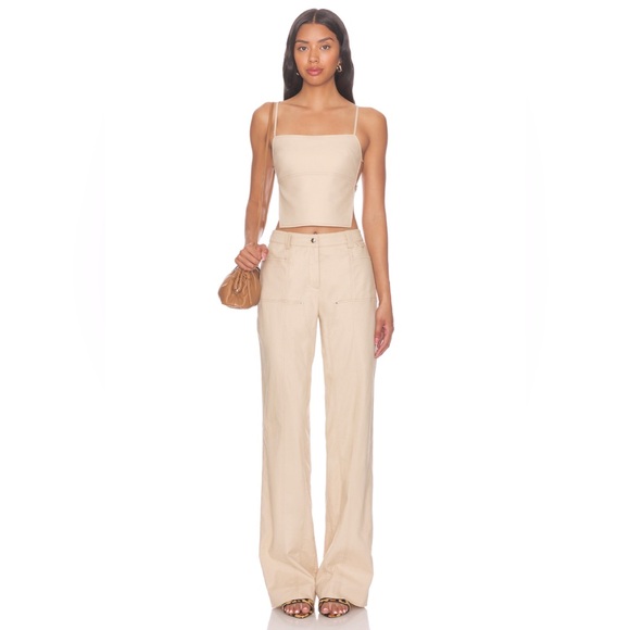 Camila Coelho Pants - NWT CAMILA COELHO Matilde Pant in Sand